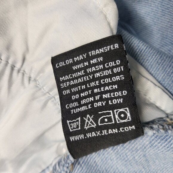 Wax Jean Collection Womens Denim Pants 5/27 ( Fit 30 X 27 ) Stretch Lightwash - Picture 5 of 15